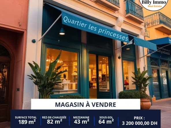 Magasin à vendre Les Princesses 189m²