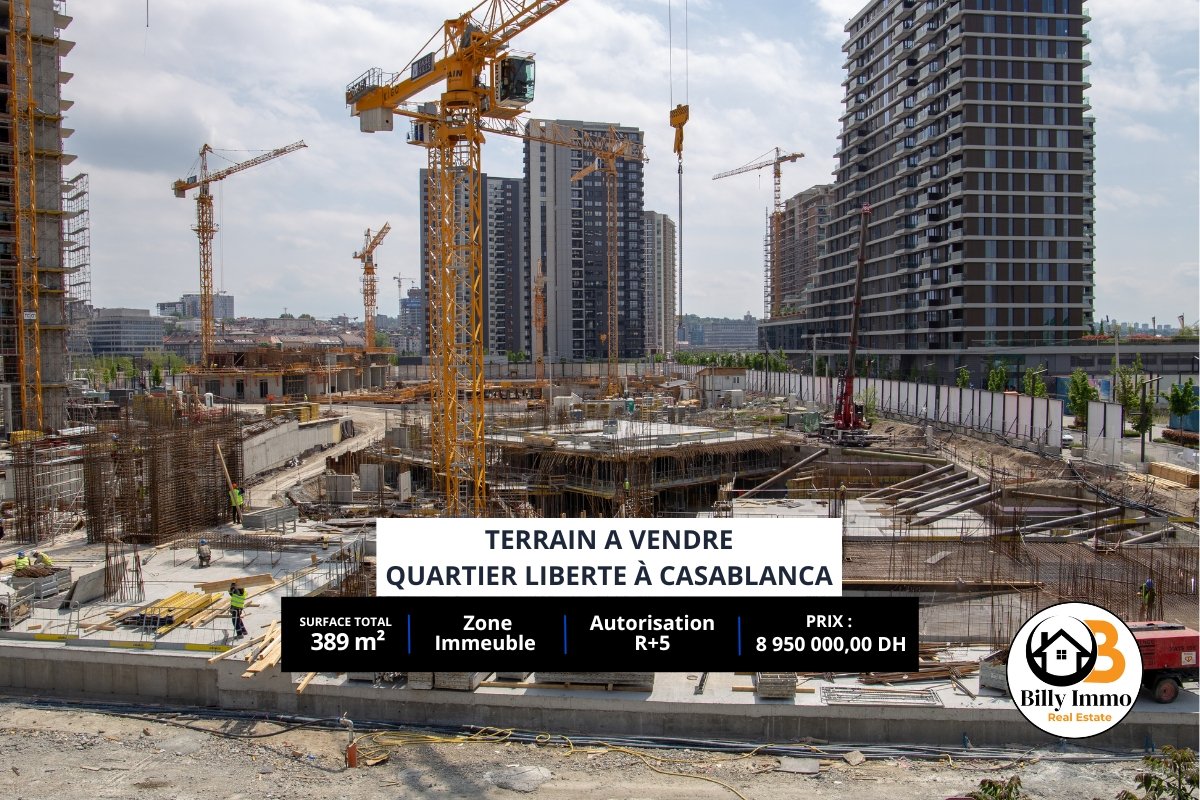 Terrain à vendre Liberté 389m²